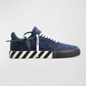 Off White Sneakers Navy Blue